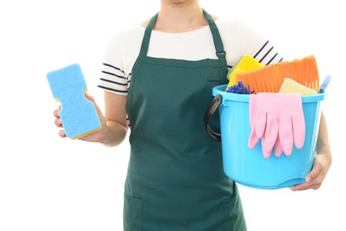 Office cleaning in Soho with a professional team maintaining desks and meeting areas